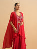 Glamorous Red Partywear Suit