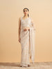 Sequined Shimmery Cream Saree