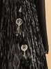 Sparkling Black Skirt Top Set