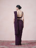 Designer Dark Purple Net Saree
