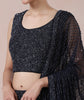 Enchanting Indigo Elegance Net Skirt Top Set