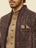 Imperial Purple Mughlai Velvet Set