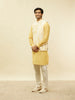 Artistic Bandhani Inspired Yellow Set