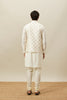 Ivory White Embroidered Kurta Jacket Set