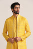 Illuminating Yellow Shisha Embroidered Kurta Jacket Set