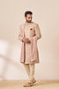 Lilac All Over Work Sherwani with Dupatta
