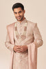 Faded Pink Embroidered Sherwani with Dupatta