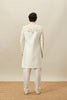 Off White and Pink Embroidered Sherwani Set