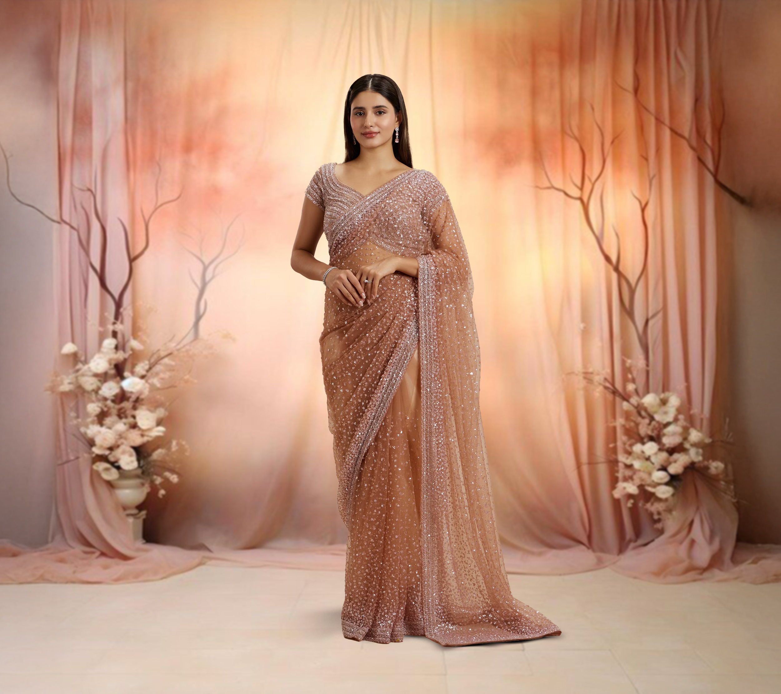 How to Wear an Organza Saree: Styling Tips & Ideas