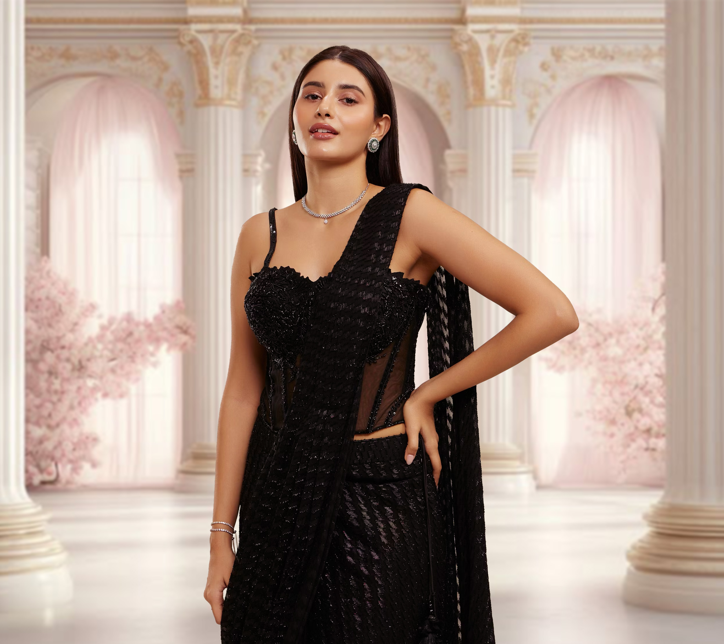 Stunning Blouse Colour Combos to Elevate Your Black Saree