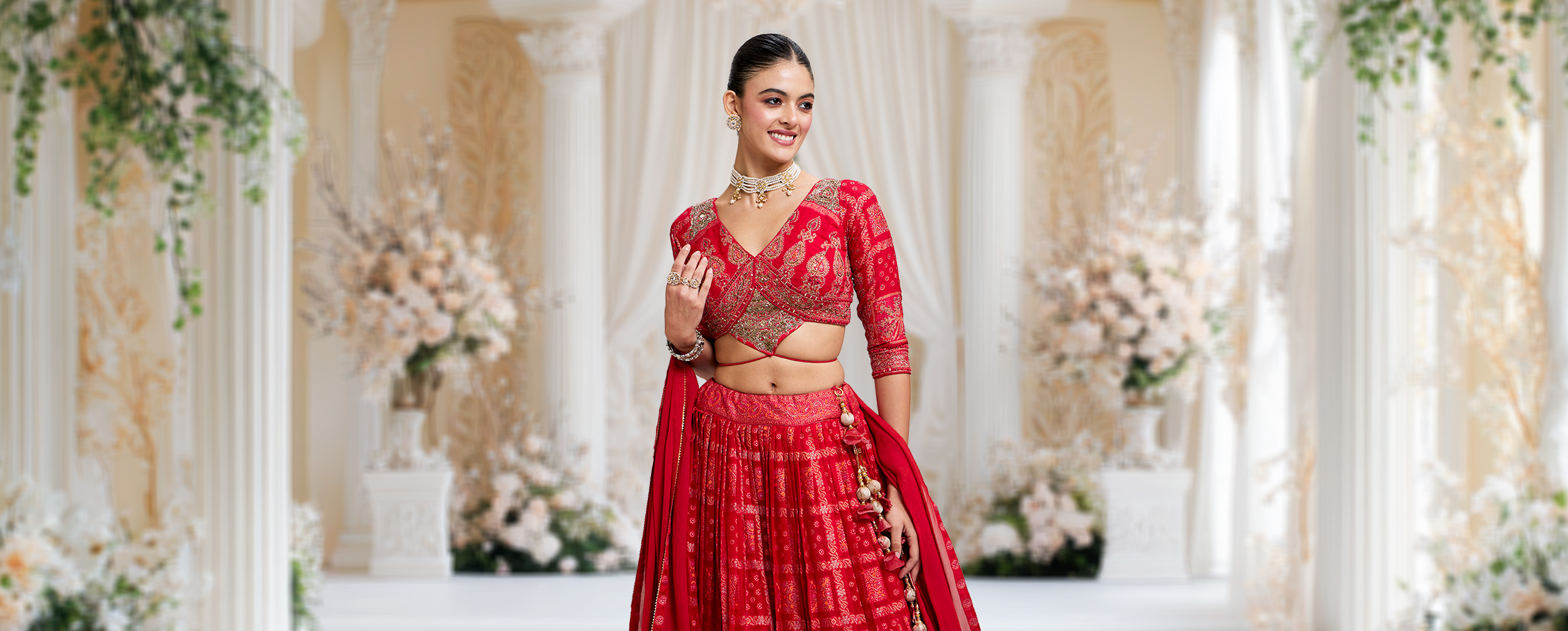 Bride wearing beautifull red lehenga Bride wearing beautifull red lehenga